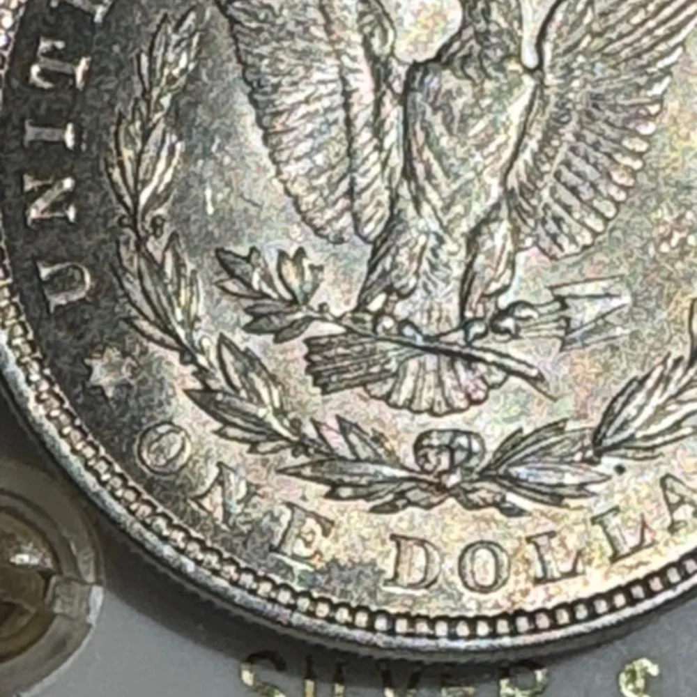 1921 Morgan Silver Dollar Est. AU55 | 90% Silver US Coin | Collector Grade - Picture 4 of 4